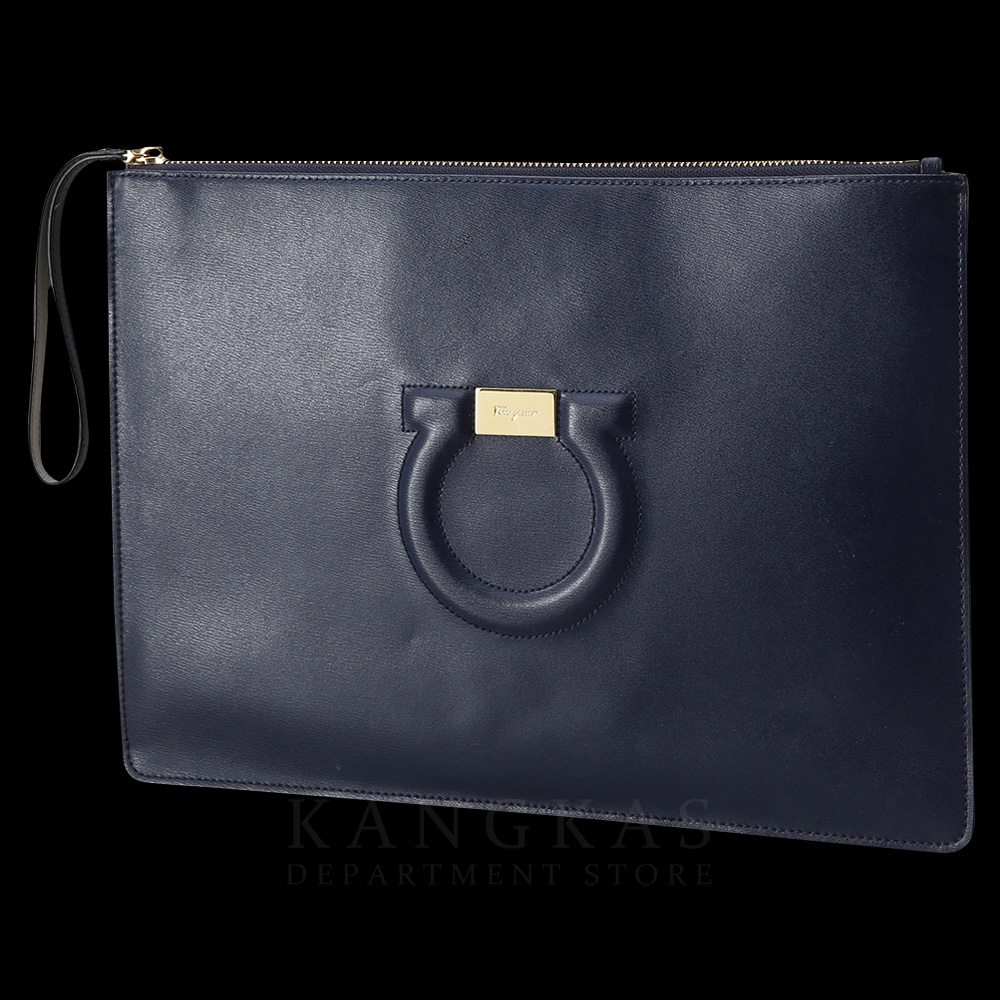 FERRAGAMO(USED)페레가모 간치니 로고 클러치
